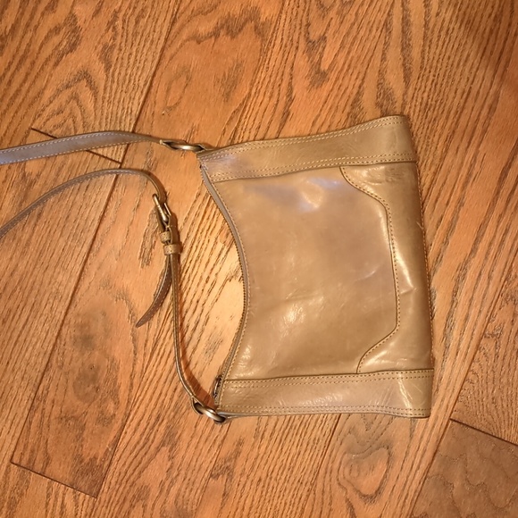 Frye Melisa zipper grey leather crossbody purse - Picture 8 of 8